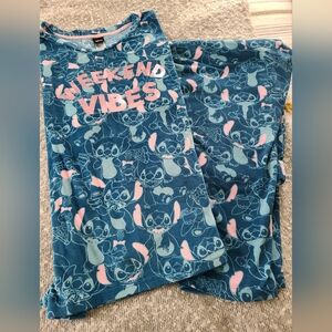 Disney Stitch Weekend Vibes Pajama Set Women